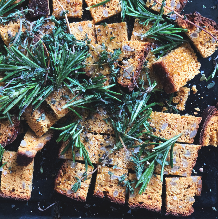 Vegbred croutons